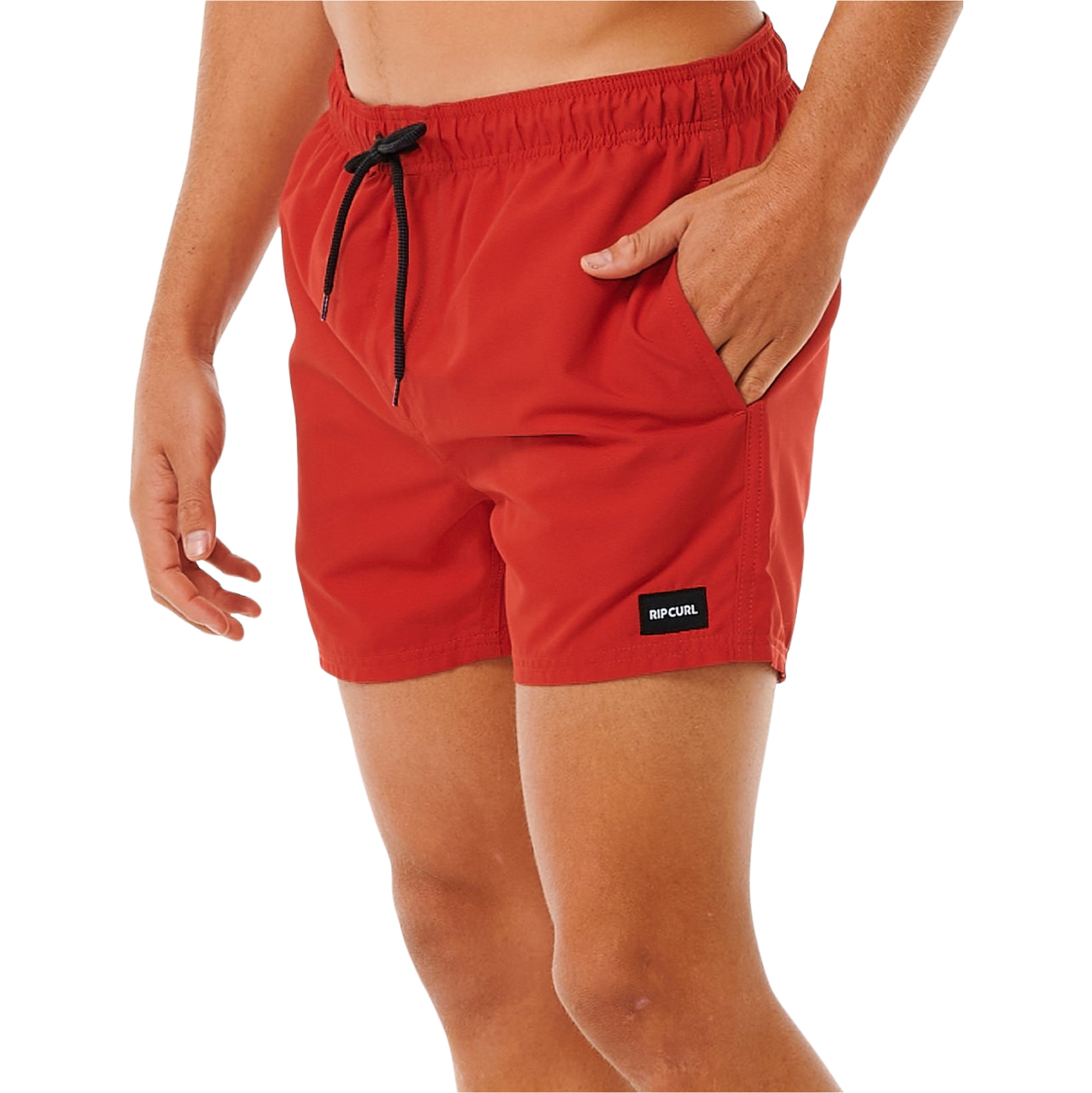 2026 Calções De Banho Masculinos Offset Volley Da Rip Curl CBOLQ4 - Red
